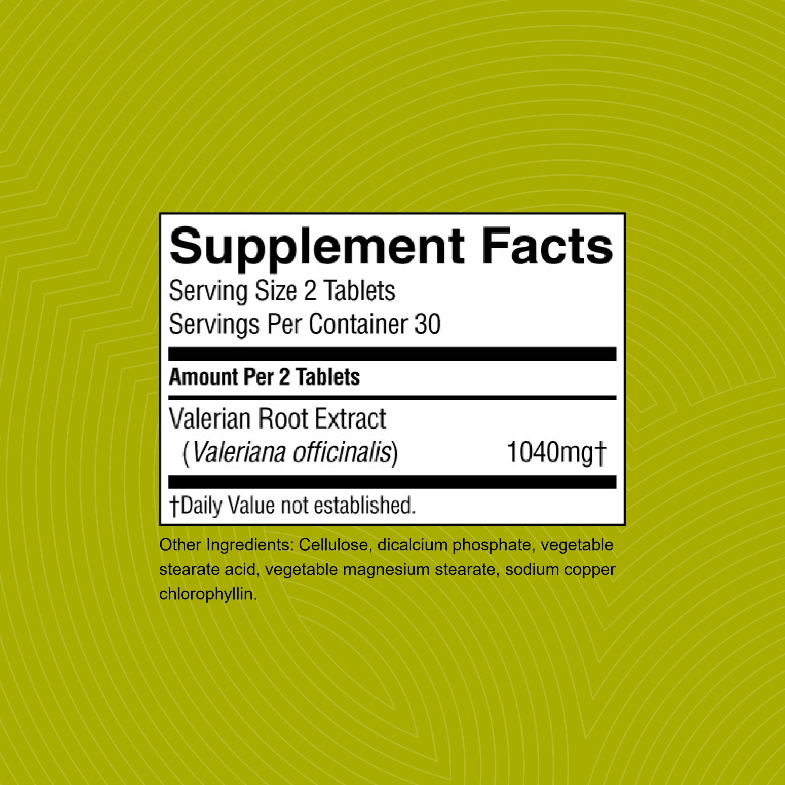 Valerian root promoting relaxation and nervous system calm
