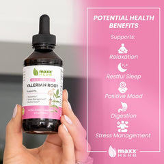 Calming relaxation and restful sleep benefits of valerian