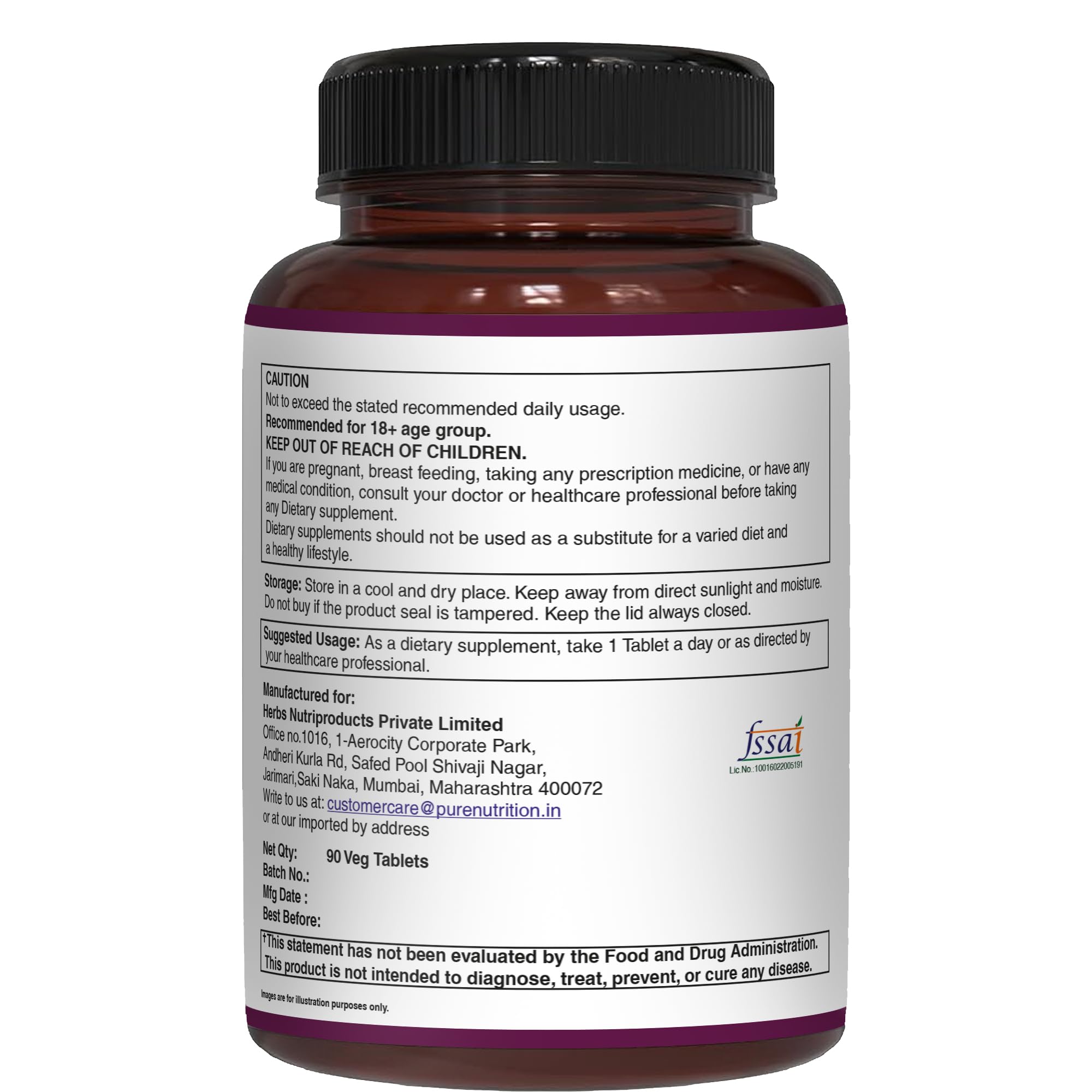 Valeriana wallichii extract and other natural ingredients