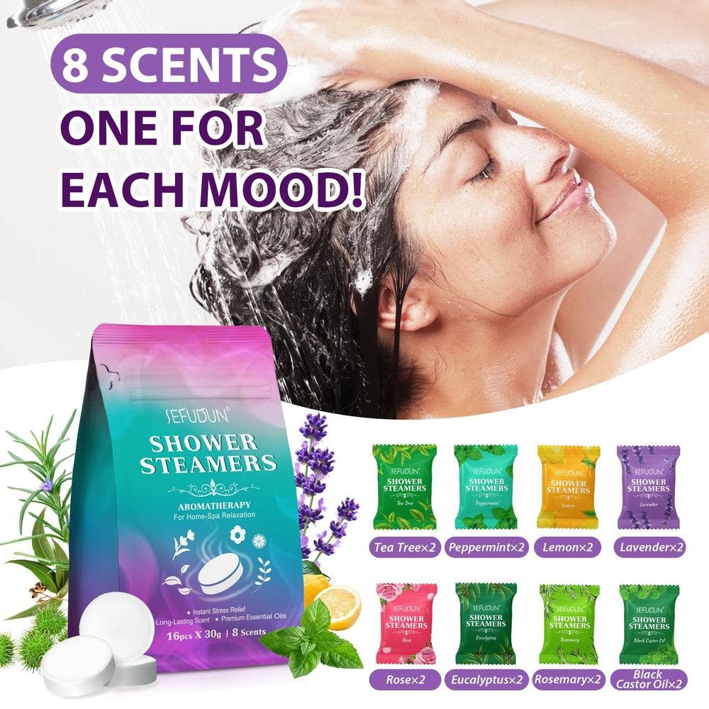 Valleylux eucalyptus shower steamer for a refreshing, energizing morning.