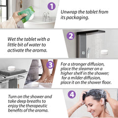 Valleylux rose-scented steamer delivers gentle mood uplift in the bath.