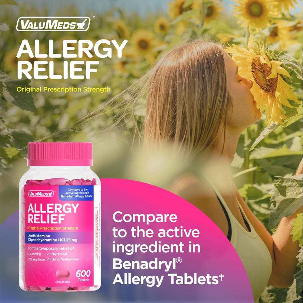 ValuMeds allergy medicine packaging highlighting trusted quality and family-friendly use.