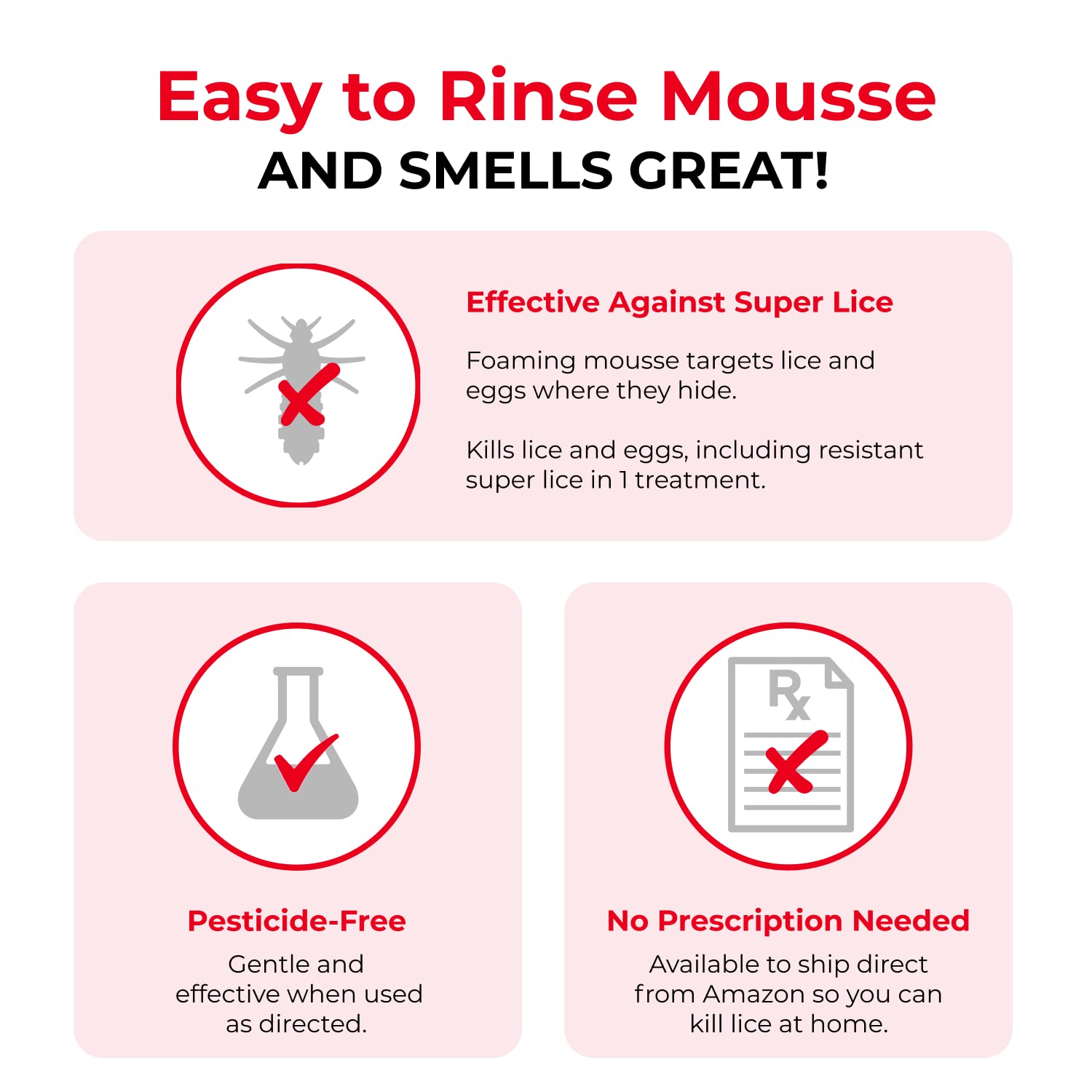 Vamousse mousse sectioned hair image highlighting thorough saturation for effective treatment