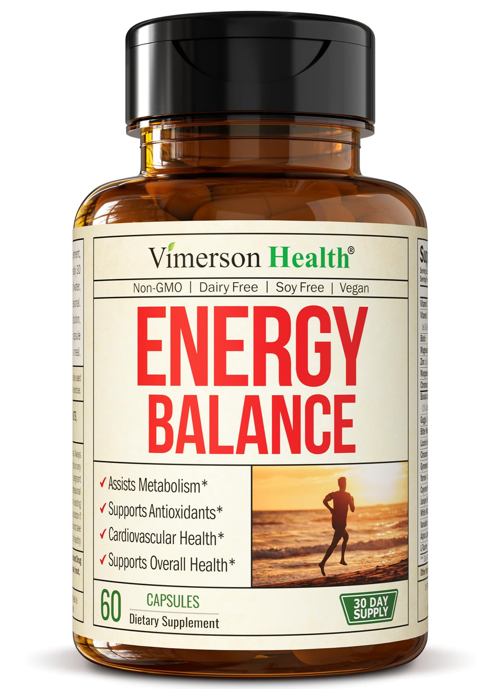 Vanadium with Chromium supplement bottle and 60 capsules