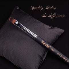 Vanfa gel nail brush with easy-clean bristles for quick cleanup