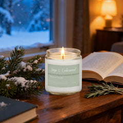 Vanilla scented soy candle