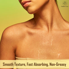 Skin application showing quick, non-greasy absorption