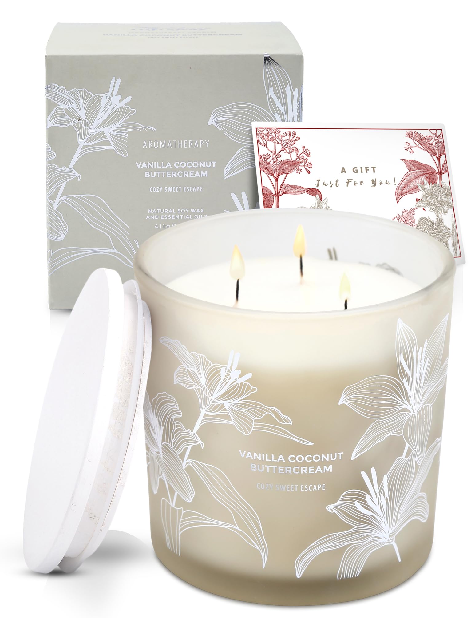 Gray jar with silver floral details