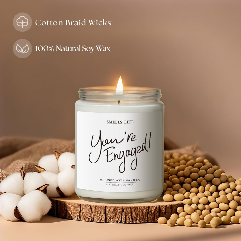 Close-up of vanilla fragrance and candle flame