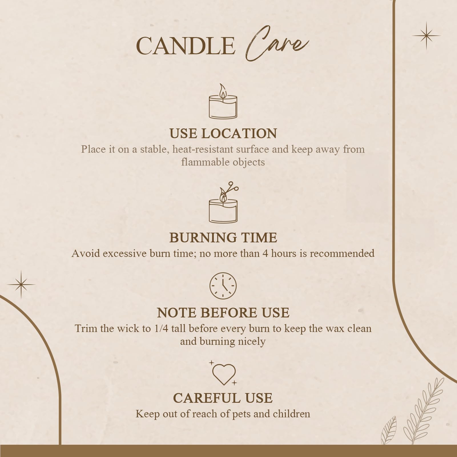 Eco-friendly soy wax candle with simple label
