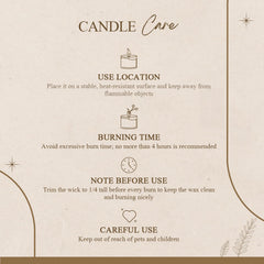 Eco-friendly soy wax candle with simple label