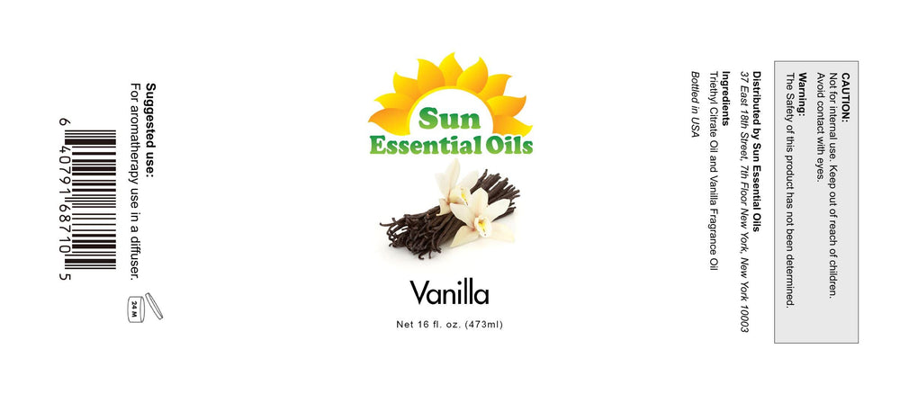 Vanilla essential oil applied to the skin in a skincare routine