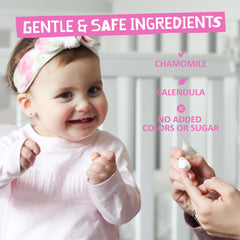 Mild vanilla flavor for teething gel