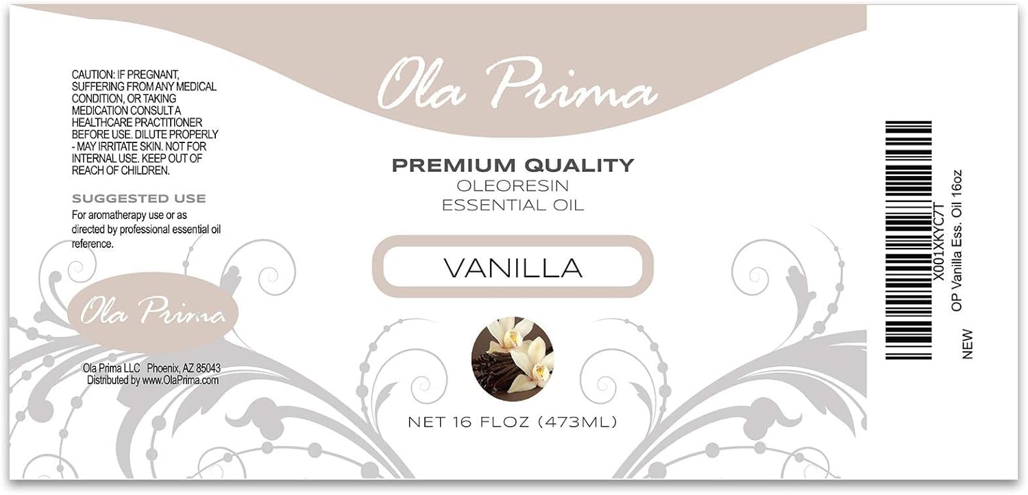Vanilla fragrance oil suitable for candle making and soaps