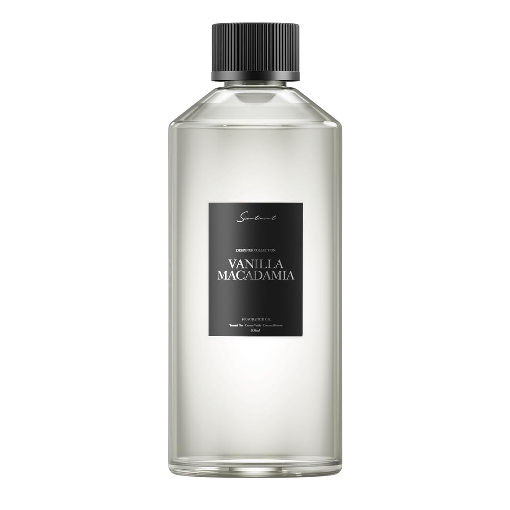 Bottle of Scentiment Vanilla Macadamia Diffuser Oil 500ml