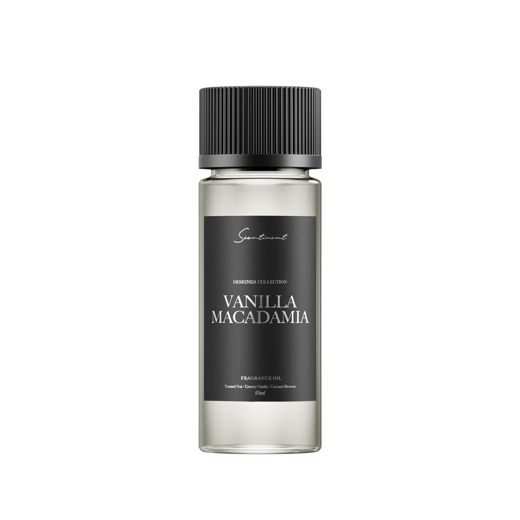 Vanilla Macadamia Diffuser Oil bottle with 50ml label