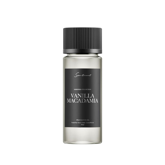 Vanilla Macadamia Diffuser Oil bottle with 50ml label