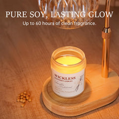 Vanilla, sandalwood, and amber aroma notes