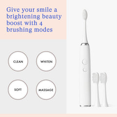 Elements toothbrush with four modes: Clean, Soft, Whitening, Massage