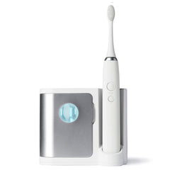 Vanity Planet Elements Ultrasonic Electric Toothbrush Silver with UV sanitizer base