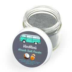 Front packaging of Vanman’s Miracle Tooth Powder