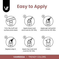 VANREESA base coat gel nail polish for strong adhesion and smooth foundation.