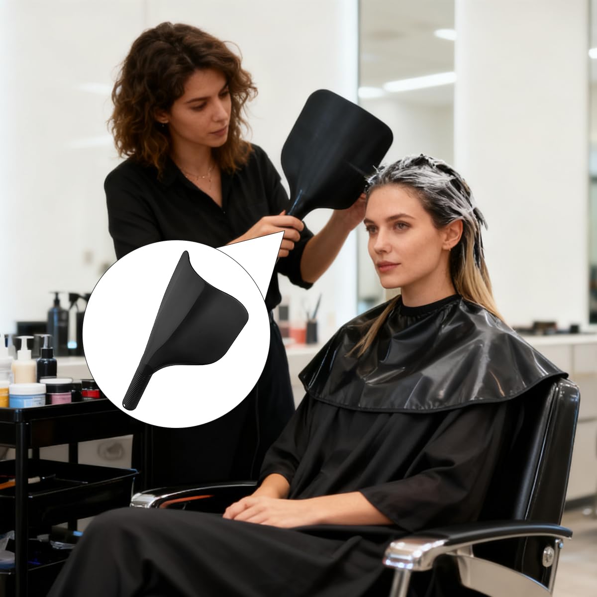 VANTOBEST shield suitable for home or salon use in barber tasks.