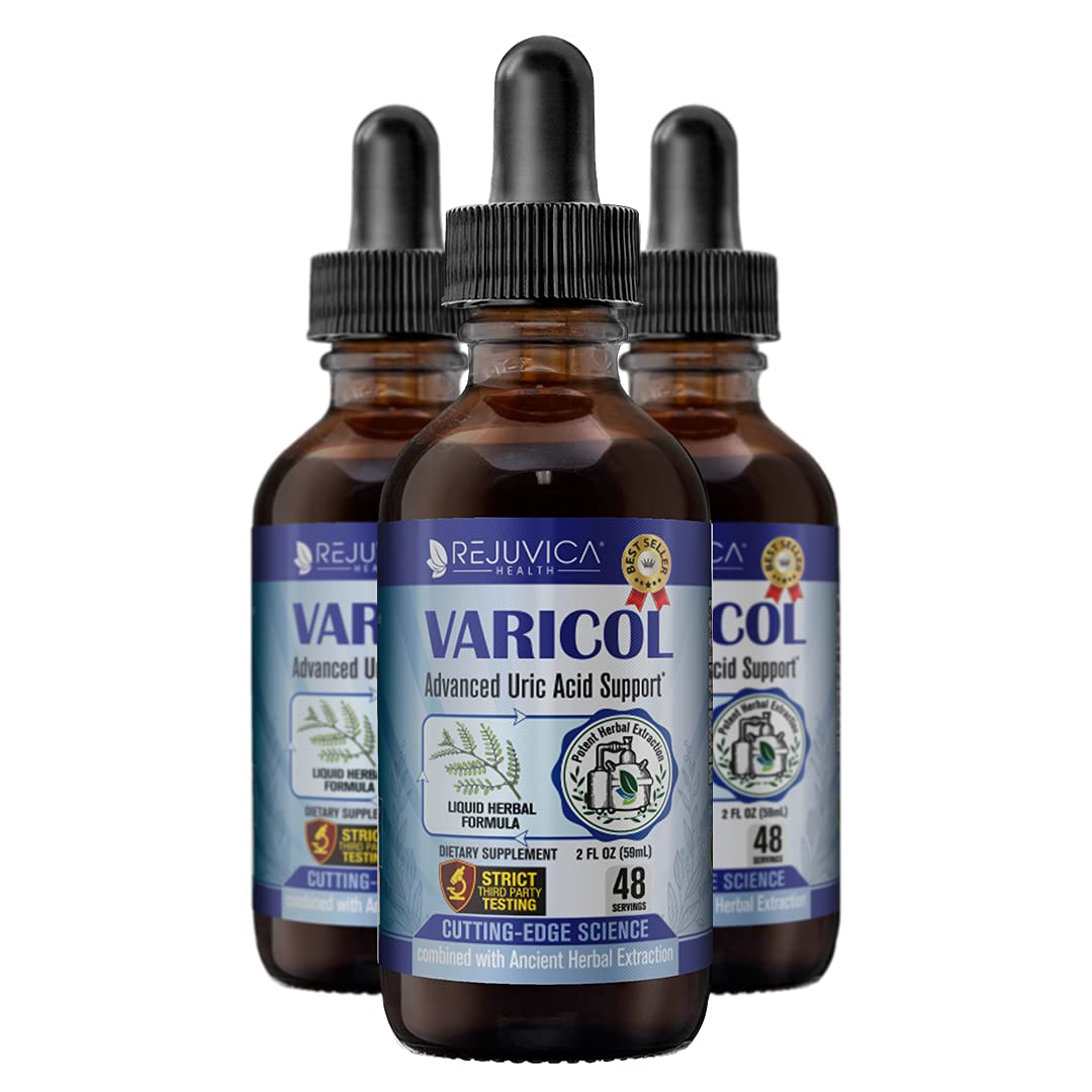 Varicol bottle with dropper for liquid delivery