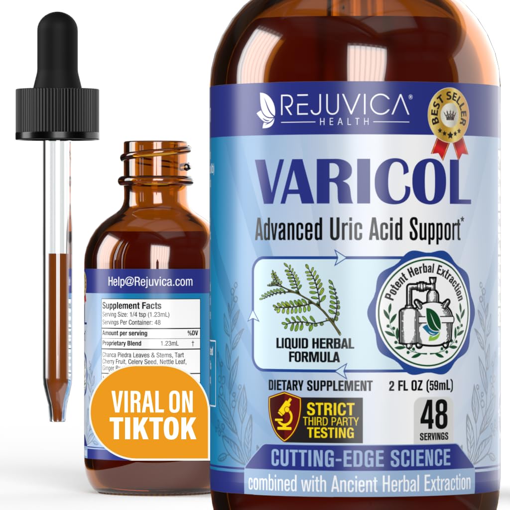 Varicol Uric Acid Support Liquid Drops bottle