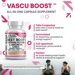 VascuBoost labeling suggesting blood pressure support