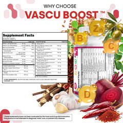 Close up of Clean Nutra VascuBoost capsules