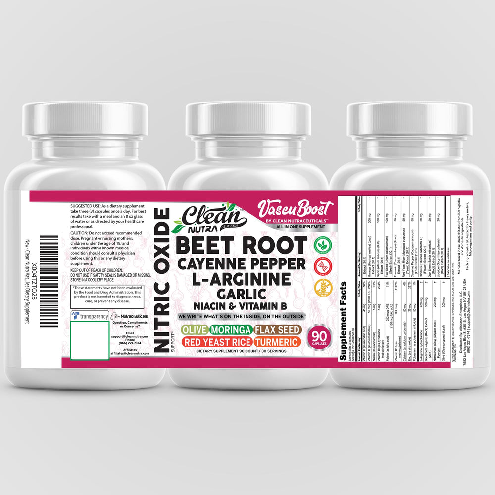 Product packaging and bottle display for VascuBoost