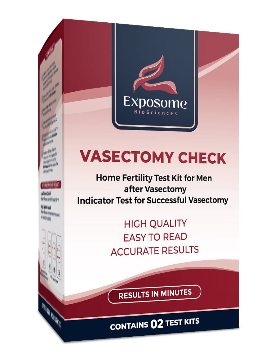 Vasectomy Home Test Kit packaging with two tests