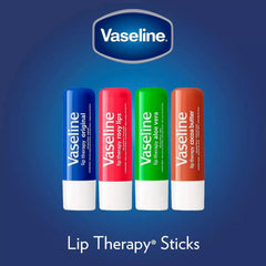 Vaseline Lip Therapy four-stick kit supports on-the-go hydration.