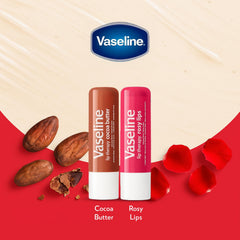 Vaseline Lip Therapy on-the-go tube design for portable lip care.