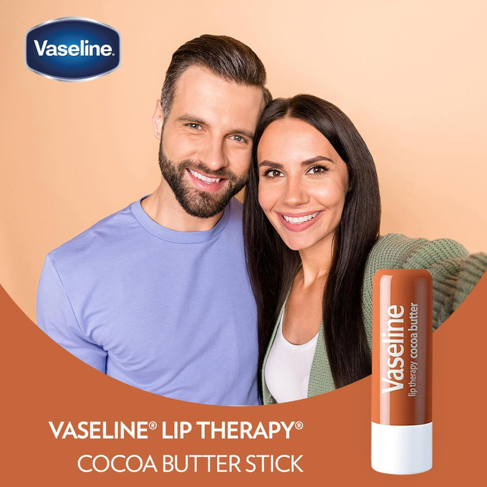 Vaseline Lip Therapy dual Cocoa and Rosy set in pristine packaging.