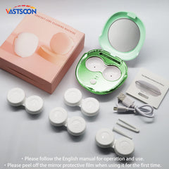 Packaging contents: cleaner, case, manual, USB cable, tweezer, remover stick