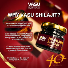 2-pack packaging and branding of VASU Ayurveda Shilajit Resin