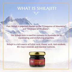 Ingredients and purity of 100% Pure Himalayan Shilajit Resin