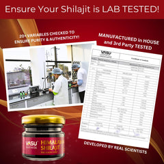 2-pack packaging and value of VASU Ayurveda Shilajit Resin