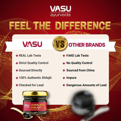 VASU Ayurveda Shilajit dual-pack packaging