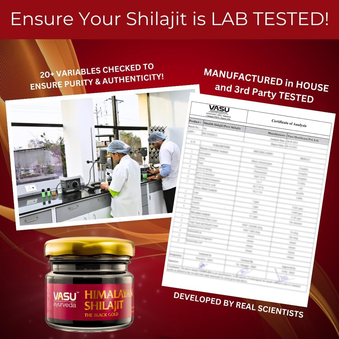 Dissolving a pea-sized amount of Shilajit in warm liquid