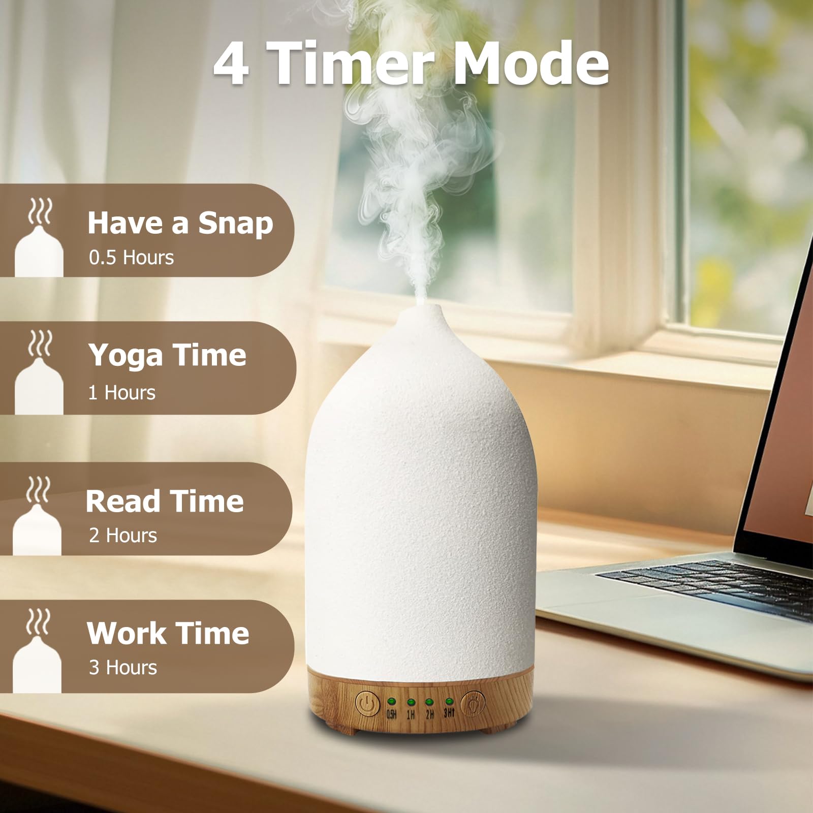 Vasysvi diffuser ceramic shell close-up highlighting craftsmanship