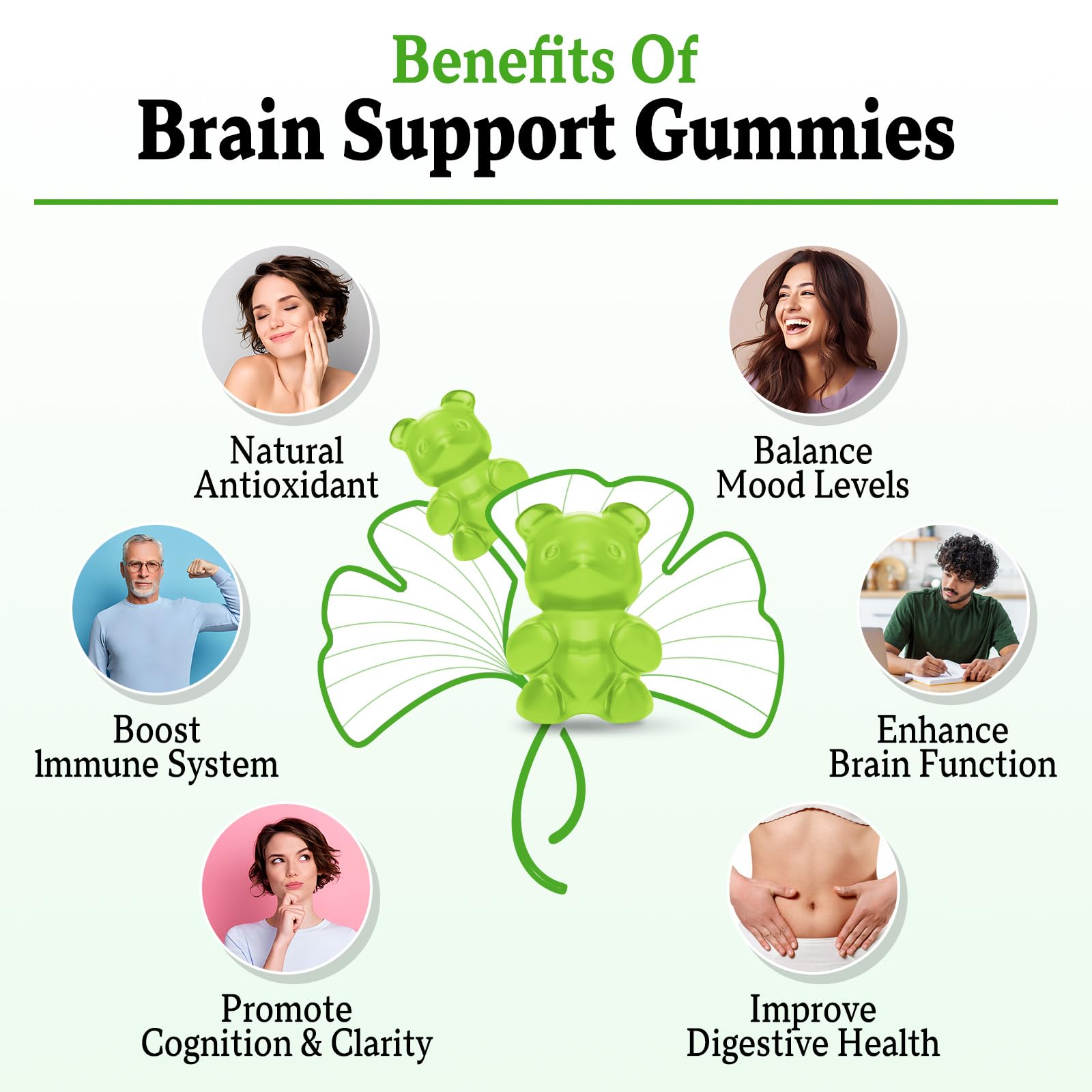Two Vazatisi gummies illustrating daily dose