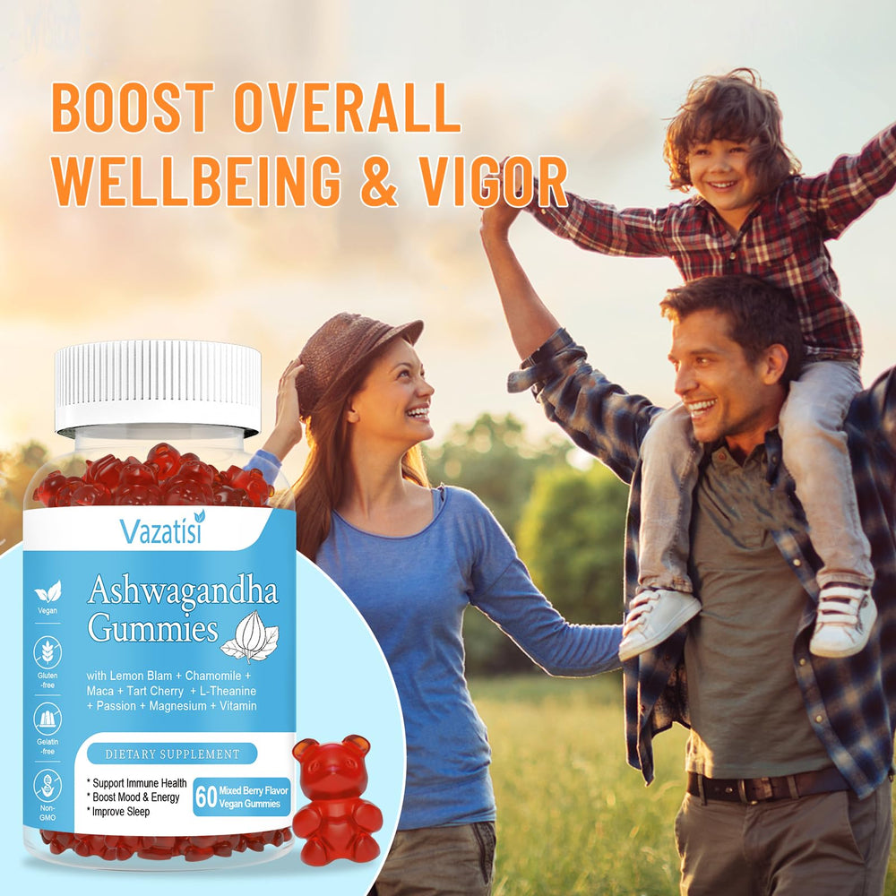120-count bottle of Vazatisi Ashwagandha Gummies