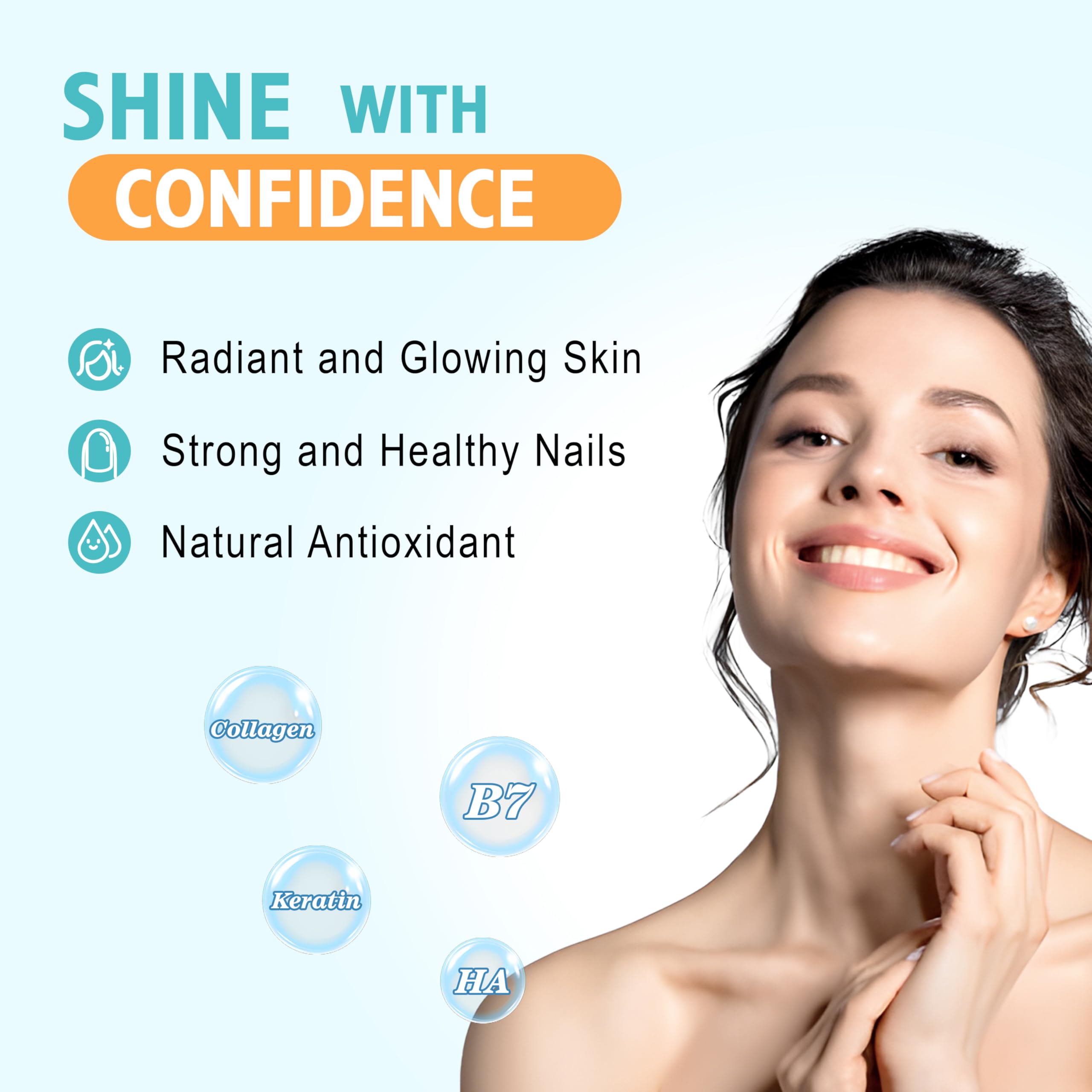 Sugar-free blueberry flavor gummies ready to take