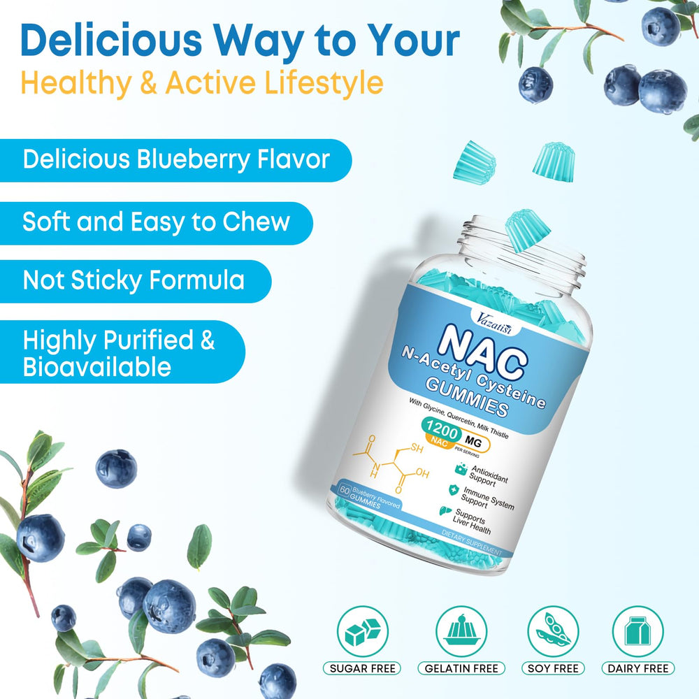 Vitamin B6 and B12 ingredients in Vazatisi NAC Gummies