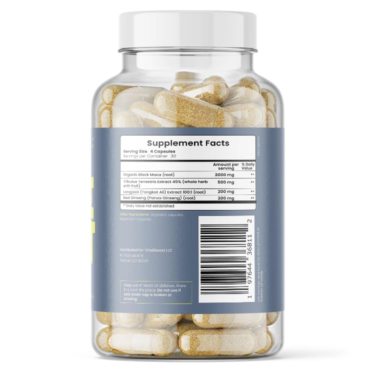 VB Health Drive Boost with maca and red ginseng for balanced stamina.