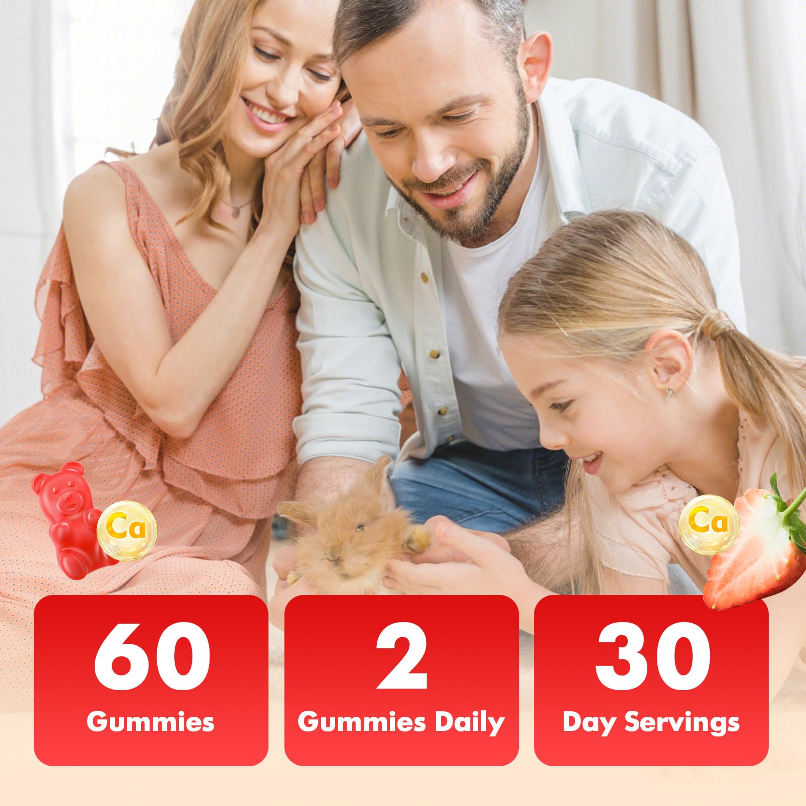 Packaging image: VCCHUYH Calcium Citrate Gummies 60-count bottle