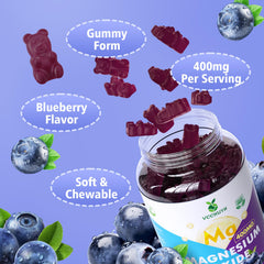 Vegan-friendly, gluten-free magnesium oxide gummies